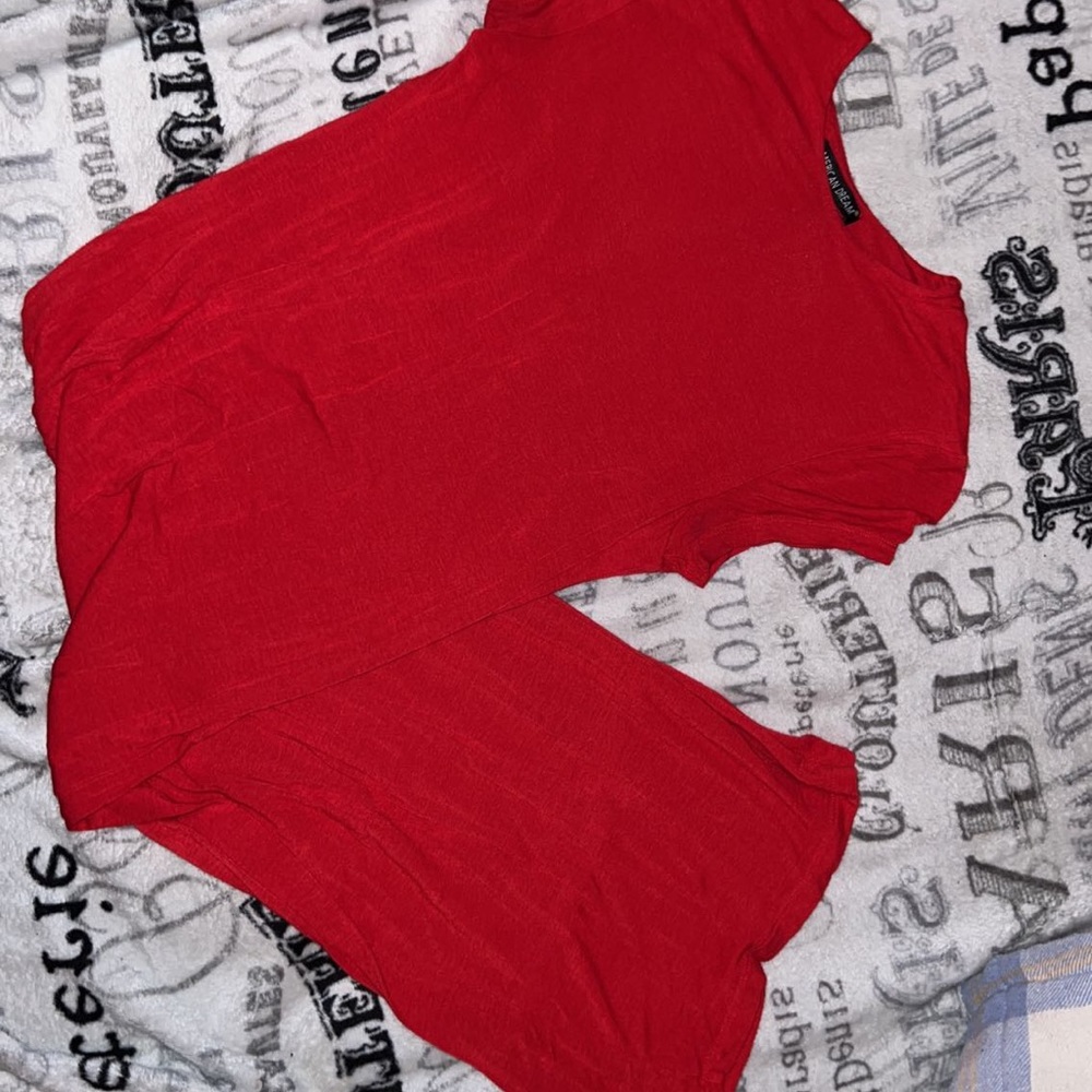 Red long dress